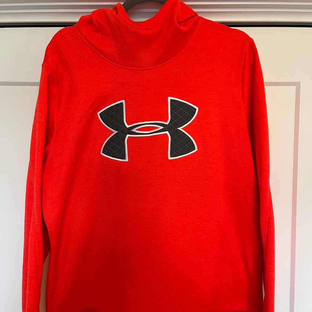 Womens XL Orange Under Armour Hoodie